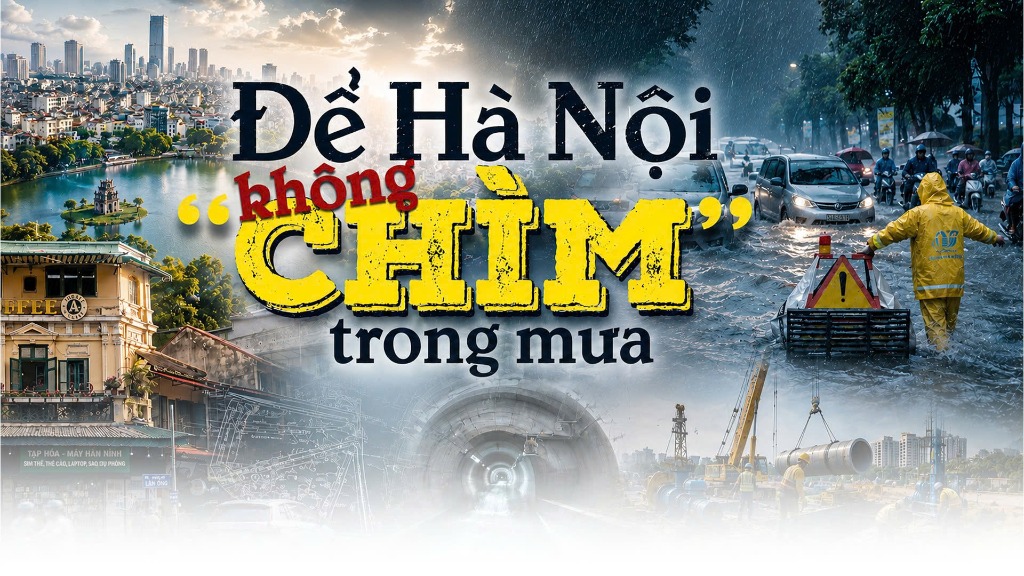 Để Hà Nội không “chìm” trong mưa